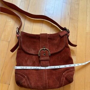 Coach Suede Crossbody/shoulder bag